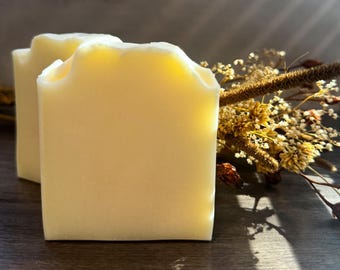 Jabón de sebo de vainilla y lavanda: sebo de bisonte alimentado con pasto, hecho a mano