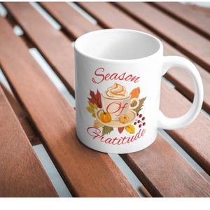 Fall Leaves & Pumpkin Coffee Mugs