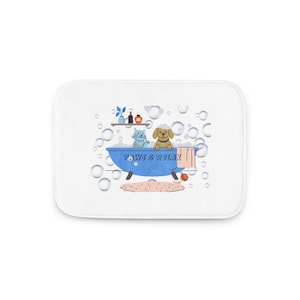 Paw and Relax Bath Mat: Funny Pet Lover Bathroom Decor