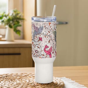 Dragon Travel Mug: Gothic Fantasy Coffee Cup for Dragon Lovers