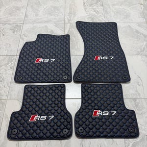 Leather Car Mats For Audi A7 / RS7 / S7 / Audi RS7 Car Mats