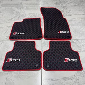 Leather Car Mats For Audi 2018-2025  SQ8 / RSQ8 / Q8 / Audi SQ8 Car Mats