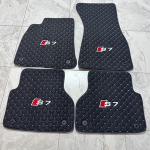 Leather Car Mats For Audi A7 / S7 / Audi S7 Car Mats