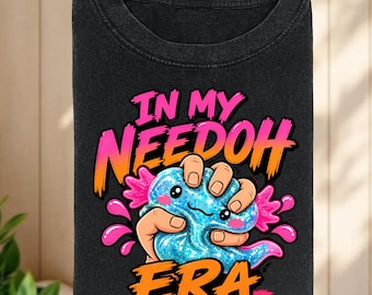In My Needoh Era Shirt,Stress Ball Aesthetic Graphic,Funny Anxiety Tee,Colorful Retro Outfit,Trendy Mental Health Design,Cute Summer Vibe