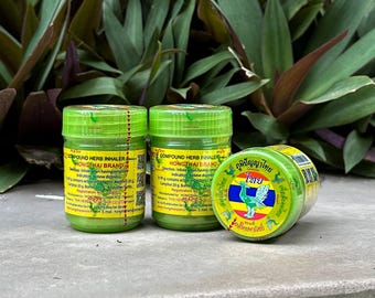 CONFEZIONE DA 3 Inalatori Yadom Hong Thai | Inalatore alle erbe | Inalatore nasale | Inalatore per aromaterapia | Inalatore Thailandia