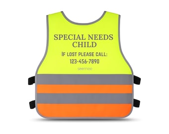 Special Needs Child Safety Vest – Customizable SeeMee Inclusion Vest