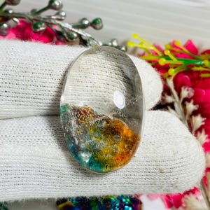 Oval Garden Quartz Cabochon: Jewelry Making Gemstone (23X36X11MM, 65 Carat)