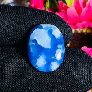Plume Agate Cabochon Natural Amazing Quality For Making Jewelry Shape Oval 15X20X5MM 15.00 Carat