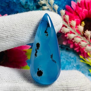 19X44X7MM Most Attractive Natural Agate Gemstone Cabochon Amazing Quality For Making Jewelry Shape Pear 45.00 Carat