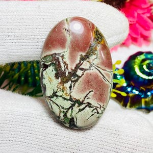 Oval Jasper Cabochon: Natural Gemstone for Jewelry Making (25X39X6MM, 50.00 Carat)