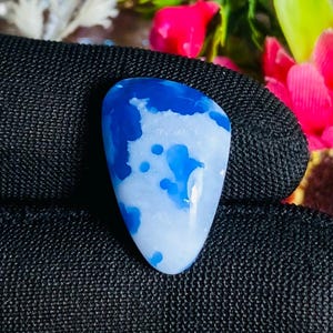 100% Natural Plume Agate Cabochon Cloudy Agate Gemstone For Making Jewelry Shape Fancy 14X22X5MM 15.00 Carat