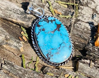 Sterling Silber Jaspis Anhänger Halskette - Handgemachter Oval Edelstein Schmuck