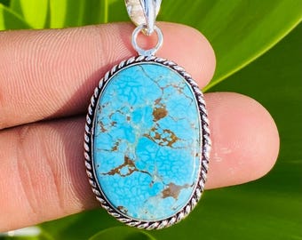 Oval Jaspis Anhänger, handgemachte Sterling Silber Schmuck