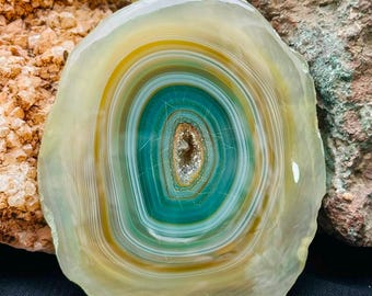 Top Quality Botswana Agate Slice Gemstone Cabochon Amazing Quality For Making Jewelry 60X52X6MM 159.45 CT