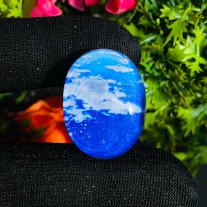 Most Expensive Plume Agate Doublet Cabochon Picture With Glass  Rare Quality For Making Jewelry Shape Oval 21X27X8MM 25.00 Carat