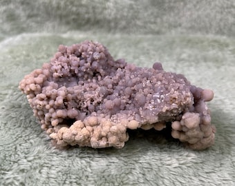 Raw Grape Agate Specimen | Botryoidal Purple Chalcedony Cluster