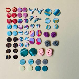 Hypoallergenic | Polymer clay | Stud earrings | Create your own 3 pack