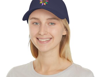 Embroidered Sunflower Cap | Colorful Floral Cotton Hat