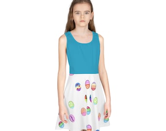 Easter Egg Pattern Dress | Girls Sundress