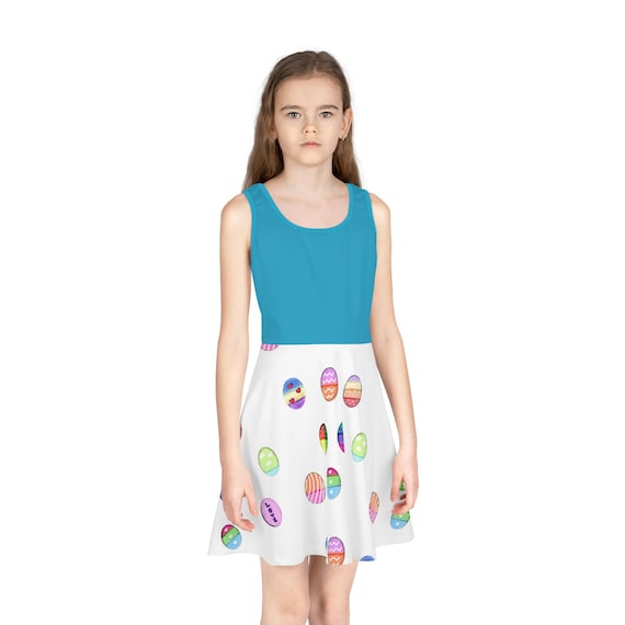 Easter Egg Pattern Dress | Girls Sundress