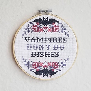 PATTERN | What we do in the Shadows counted cross stitch pattern