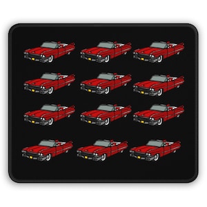 Retro Car Gaming Mouse Pad, Gamer Desk Accessories, Office Decor, Gift for Car Lovers, Vintage Auto Mousepad