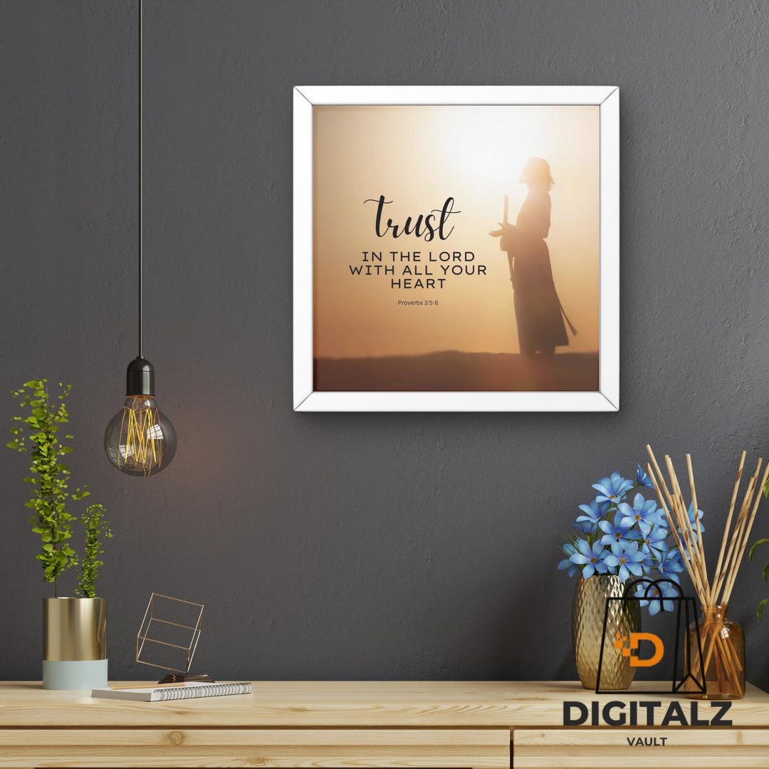 Trust in the Lord Bible Verse Wall Art | Christian Digital Download ...