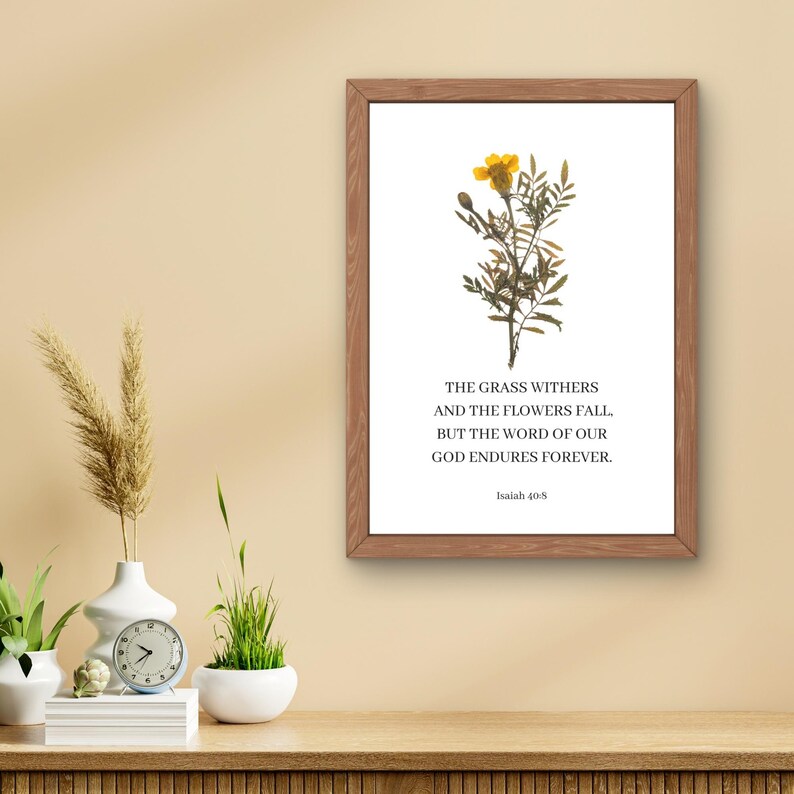 Isaiah 40:8 Wall Art Printable | the Word of God Endures Forever ...