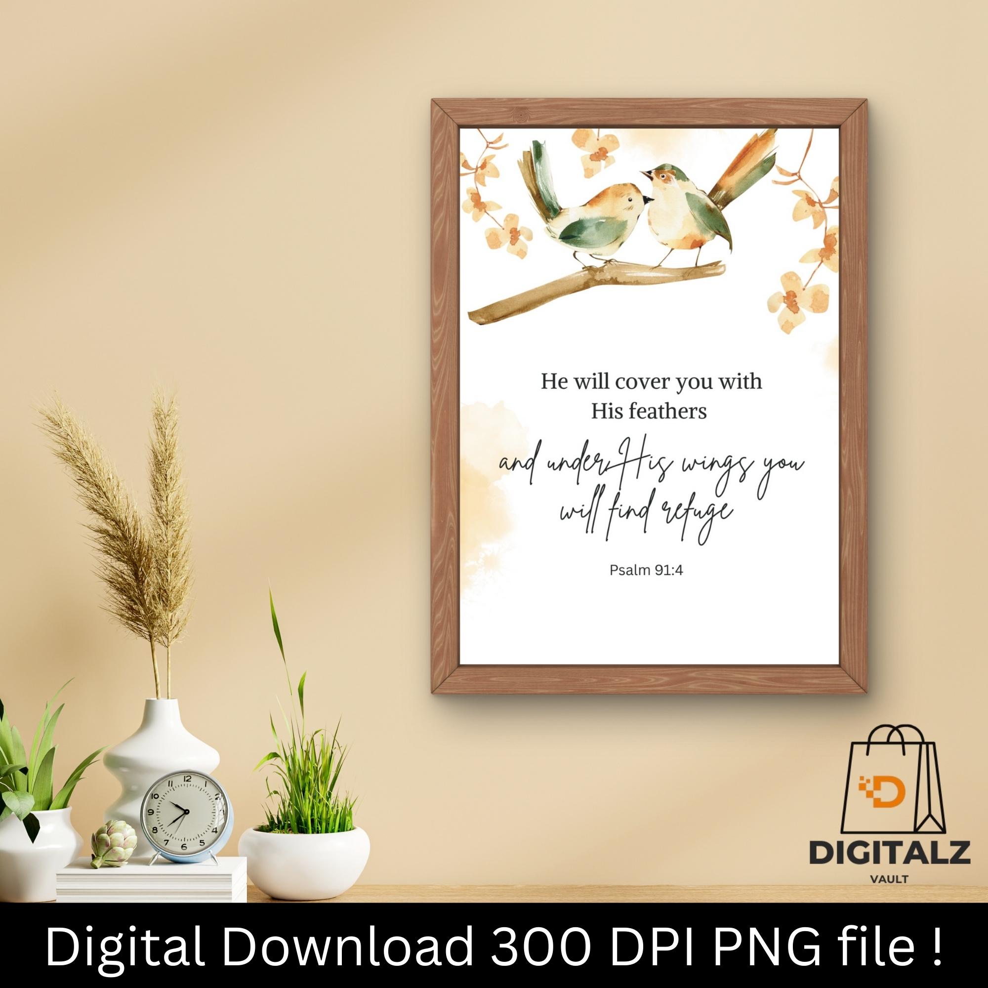 Christian Wall Art Digital Download |bible Verse Quote Printable ...