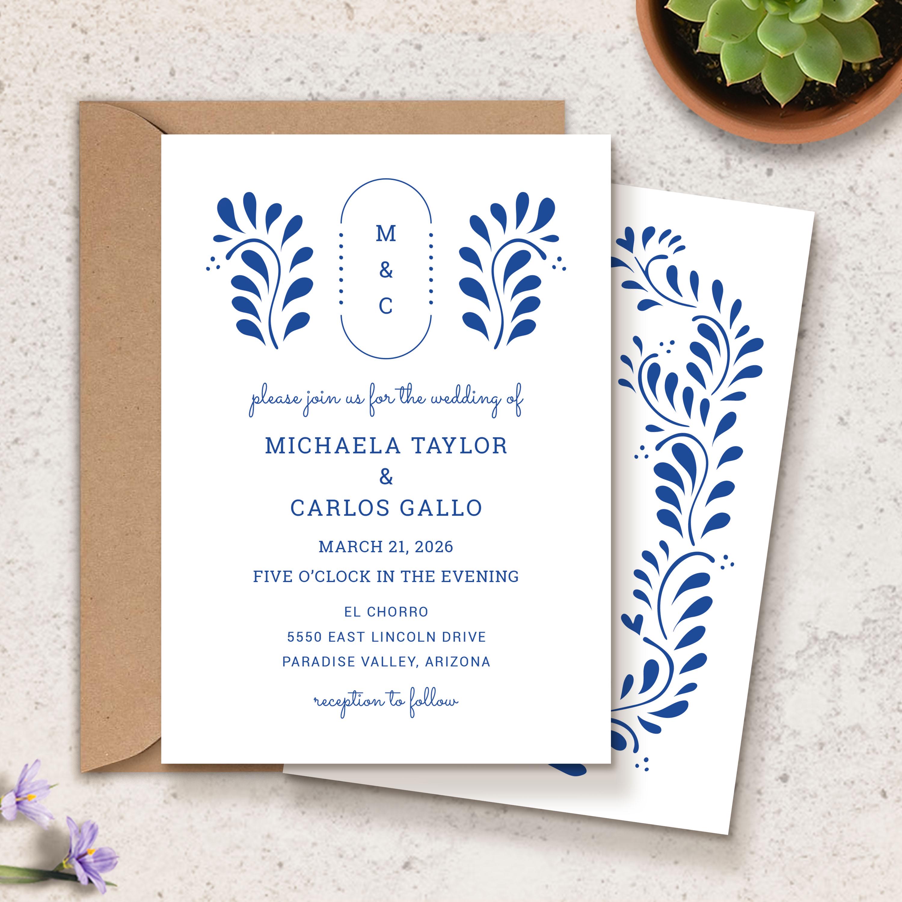 Mexican Rehearsal Dinner Invitations Puebla Rehearsal Dinner