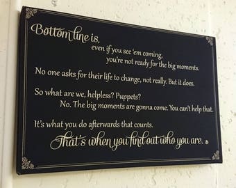 Big Moments Buffy Quote Wall Art