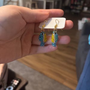 handmade fish earrings