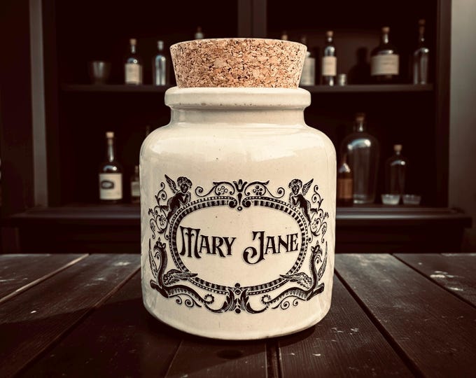 Mary Jane apothecary jar