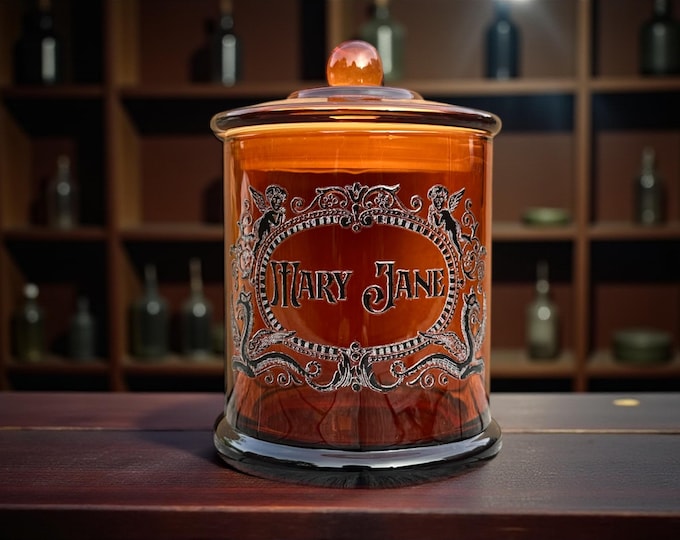 Mary Jane Large Glass apothecary jar