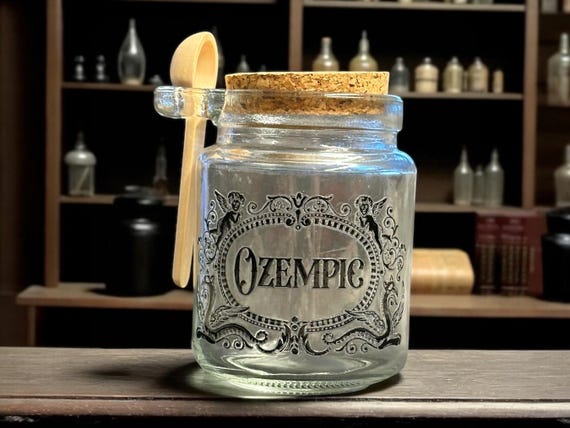 Ozempic small glass jar