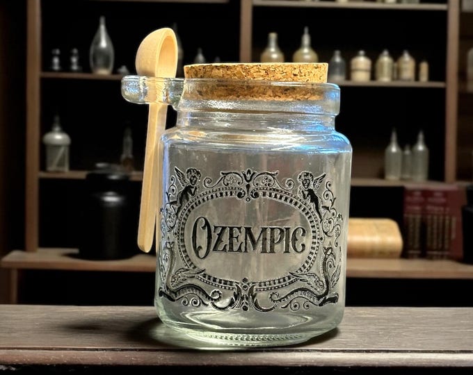 Ozempic small glass jar