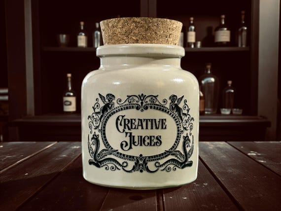 Creative Juices Stoneware apothecary jar