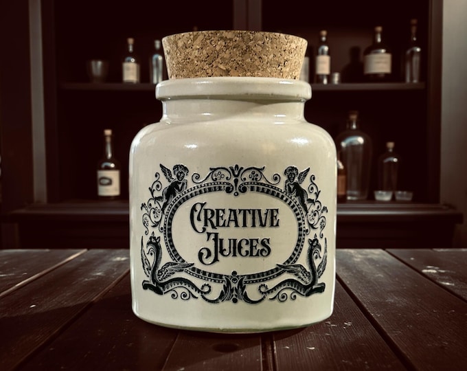 Creative Juices Stoneware apothecary jar