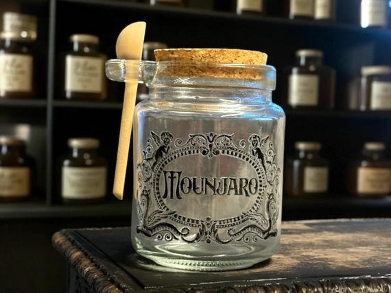 Mounjaro small glass jar