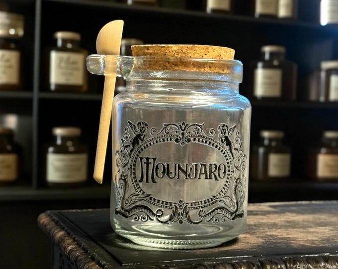 Mounjaro small glass jar