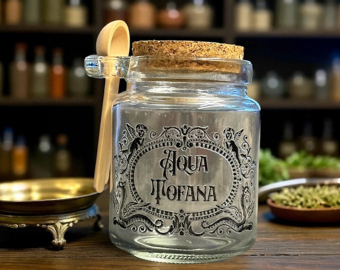 Aqua Tofana small glass jar