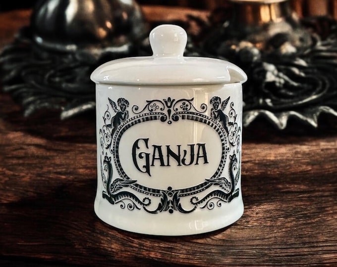 Ganja small apothecary jar