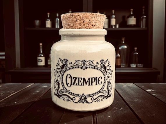 Ozempic apothecary jar