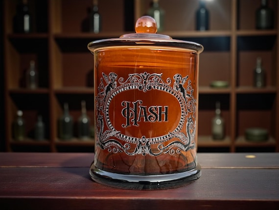 Hash Large Glass apothecary jar