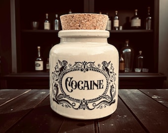 Cocaine apothecary jar
