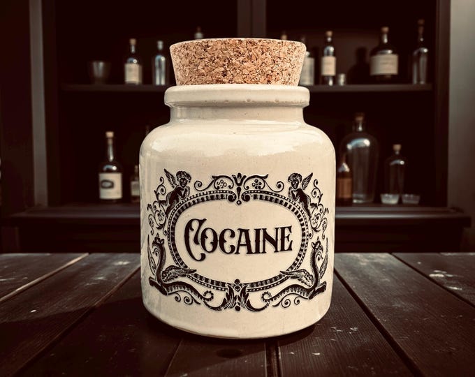 Cocaine apothecary jar