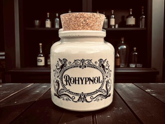 Rohypnol apothecary jar