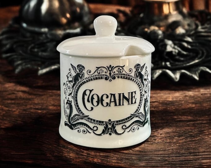Cocaine small apothecary jar