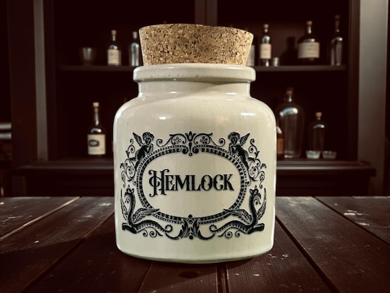 Hemlock Stoneware apothecary jar