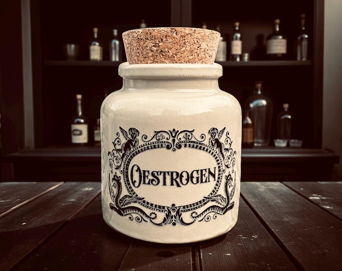 Oestrogen apothecary jar